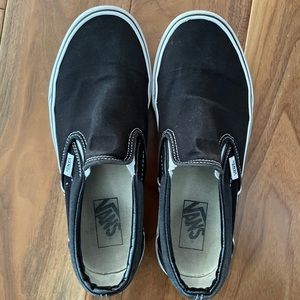 Black Vans Slip Ons